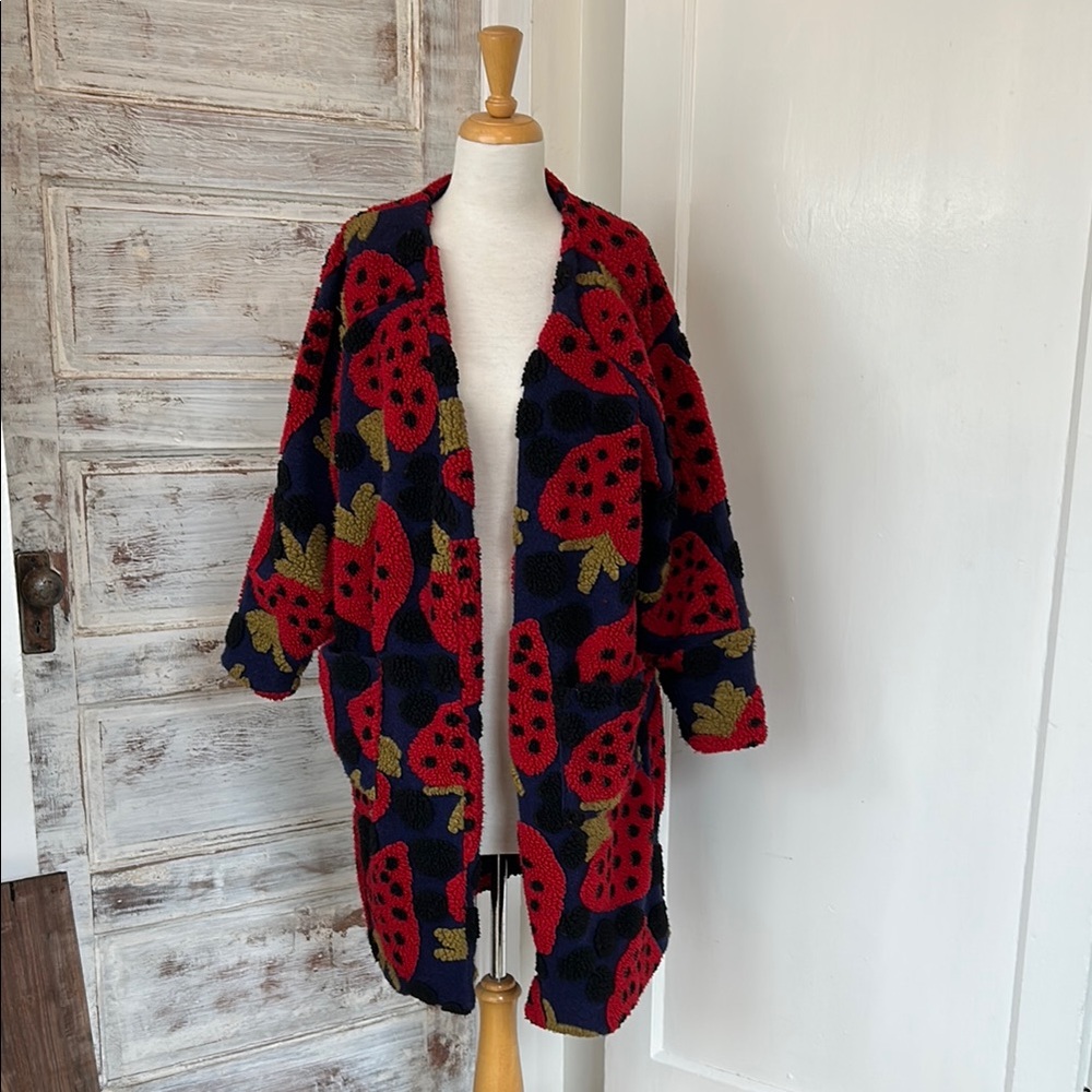 Farm Rio Strawberry Hearts Coat